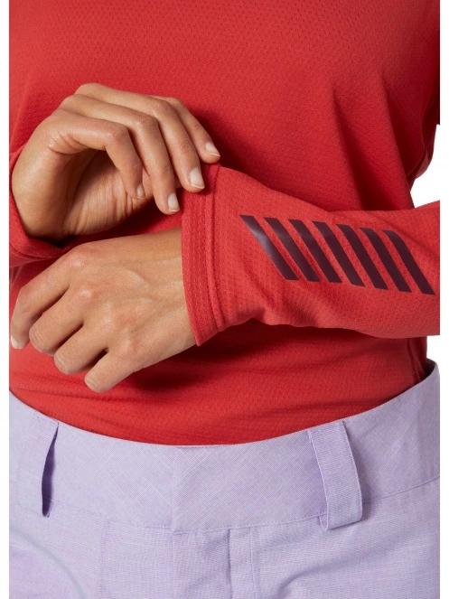 Helly Hansen W Lifa Active Crew női aláöltöző felső piros színben 5