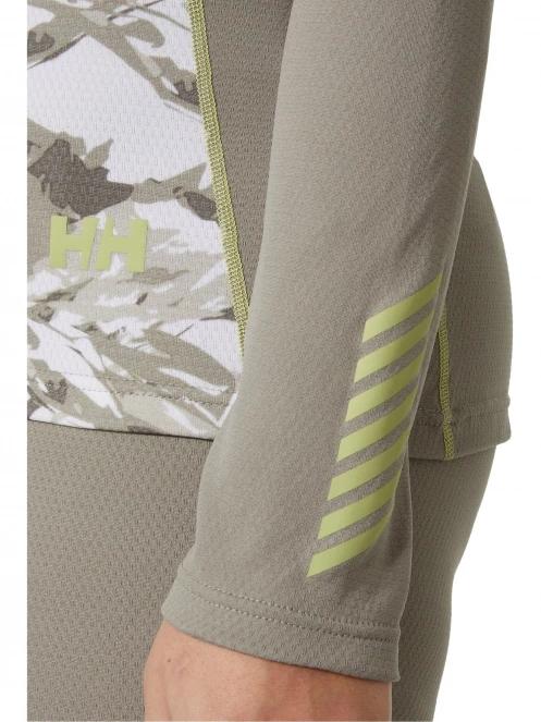 Helly Hansen W Lifa Active Graphic Crew női aláöltöző felső szürke színben 5