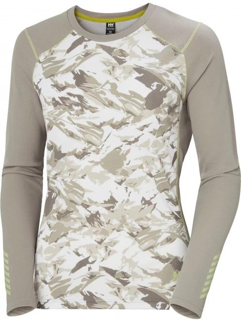 Helly Hansen W Lifa Active Graphic Crew női aláöltöző felső szürke színben 6