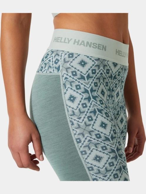 Helly Hansen W Lifa Merino Midw Gra Pant női aláöltöző nadrág zöld színben 4