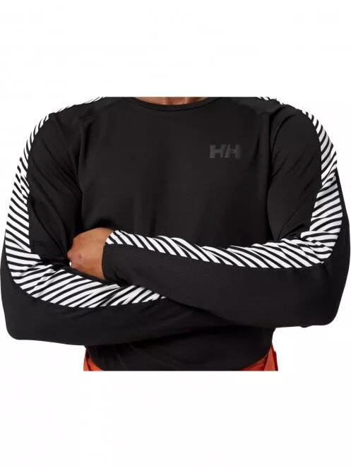 Helly Hansen Lifa Active Stripe Crew férfi aláöltöző felső fekete színben 6