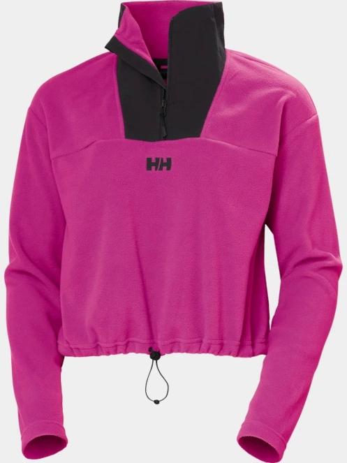 Helly Hansen W Daybreaker Cropped Fleece női crop pulóver magenta színben 6