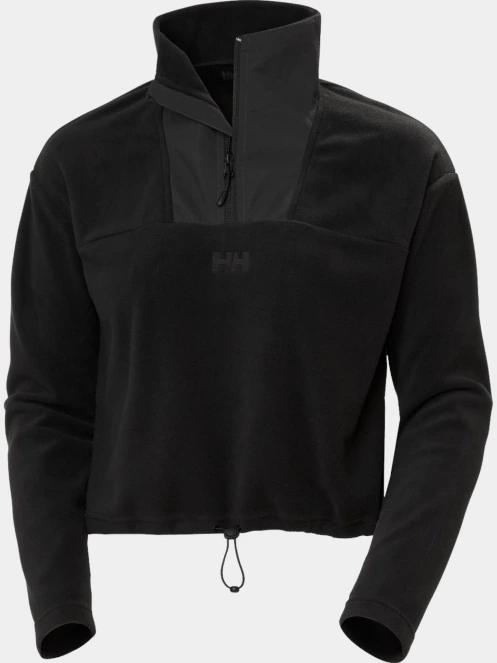 Helly Hansen W Daybreaker Cropped Fleece női crop pulóver fekete színben 6
