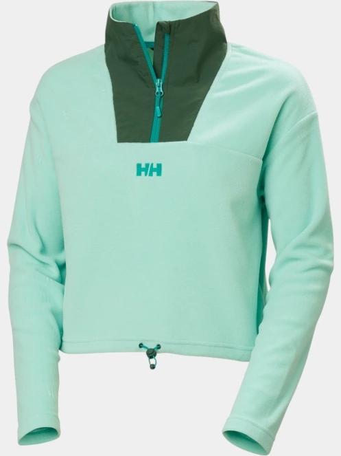 Helly Hansen W Daybreaker Cropped Fleece női polár pulóver zöld színben 6