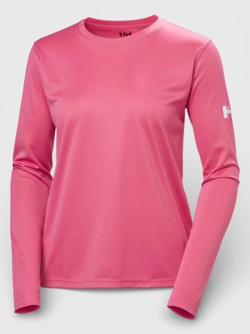 Helly Hansen W Hh Tech Crew Ls női hosszú ujjú sport póló magenta színben 5