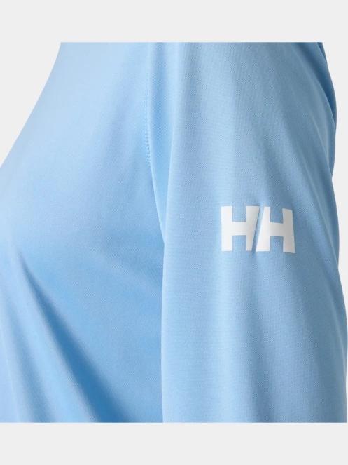 Helly Hansen W Hh Tech Crew Ls női hosszú ujjú sport póló világoskék színben 4