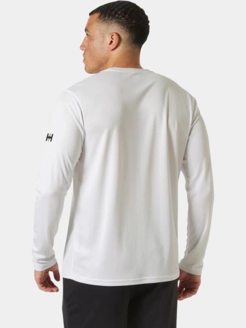 Helly Hansen Hh Tech Crew Ls férfi hosszú ujjú sport póló fehér színben 3