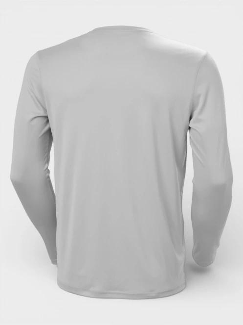 Helly Hansen Hh Tech Crew Ls férfi hosszú ujjú sport póló szürke színben 6