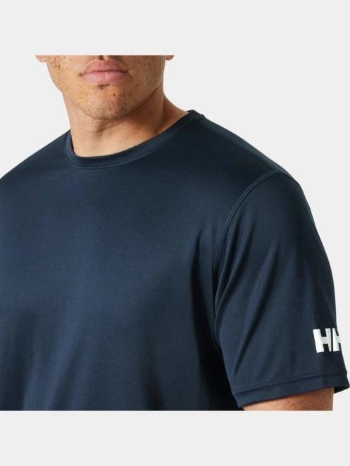 Helly Hansen Hh Tech T-Shirt 2.0 férfi rövid ujjú sport póló sötétkék színben 4