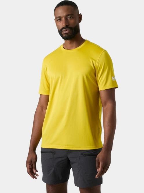 Helly Hansen Hh Tech T-Shirt férfi rövid ujjú sport póló sárga színben 2