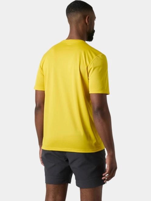 Helly Hansen Hh Tech T-Shirt férfi rövid ujjú sport póló sárga színben 3