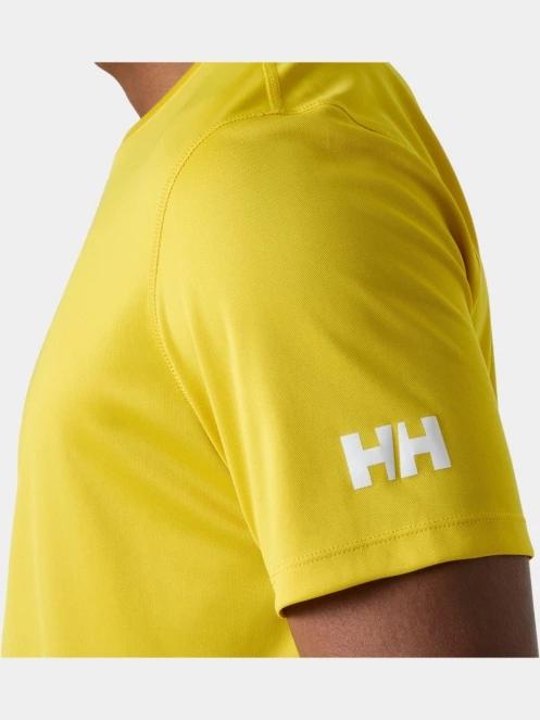 Helly Hansen Hh Tech T-Shirt férfi rövid ujjú sport póló sárga színben 4