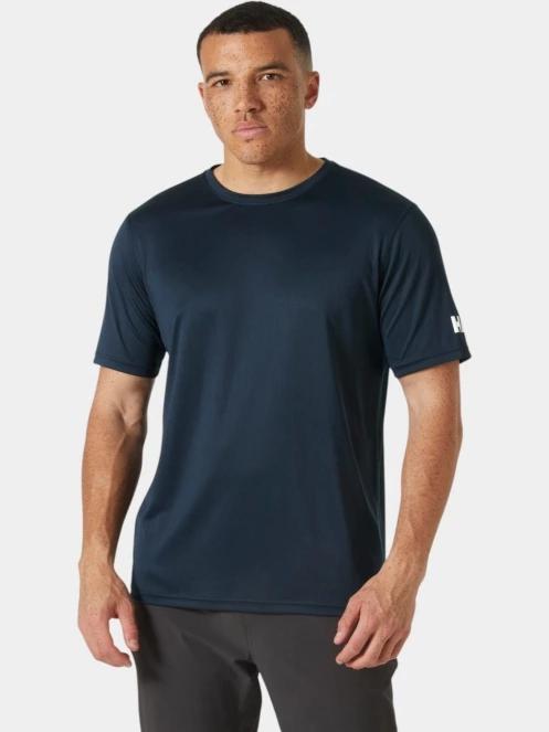 Helly Hansen Hh Tech T-Shirt férfi rövid ujjú sport póló sötétkék színben 2