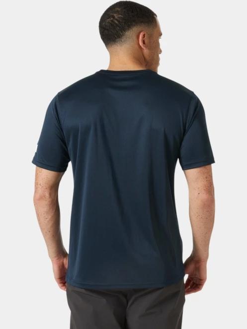 Helly Hansen Hh Tech T-Shirt férfi rövid ujjú sport póló sötétkék színben 3