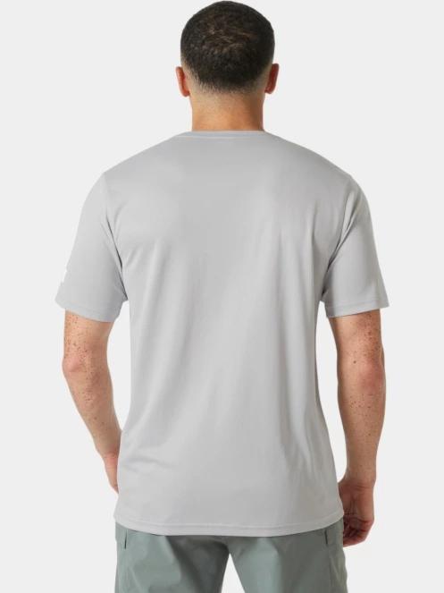Helly Hansen Hh Tech T-Shirt férfi rövid ujjú sport póló szürke színben 3