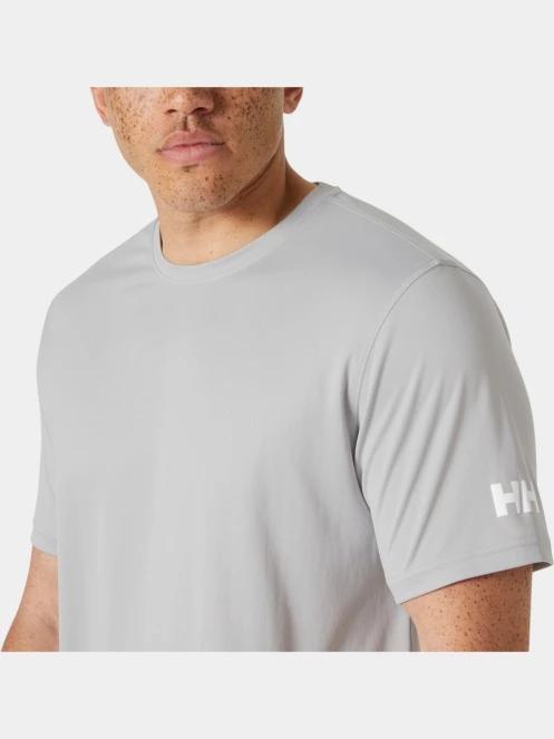 Helly Hansen Hh Tech T-Shirt férfi rövid ujjú sport póló szürke színben 4