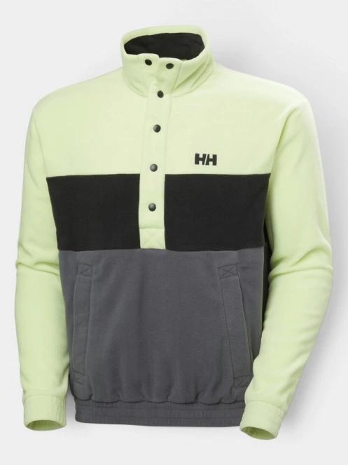Helly Hansen Daybreaker Hugg Snap Fleece férfi polár pulóver világoszöld színben 2