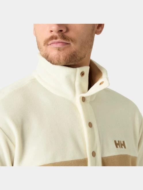 Helly Hansen Daybreaker Hugg Snap Fleece férfi polár pulóver homok színben 4