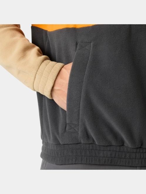 Helly Hansen Daybreaker Hugg Snap Fleece férfi polár pulóver barna színben 5