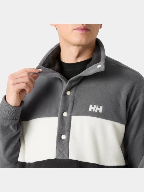 Helly Hansen Daybreaker Hugg Snap Fleece férfi polár pulóver szürke színben 4