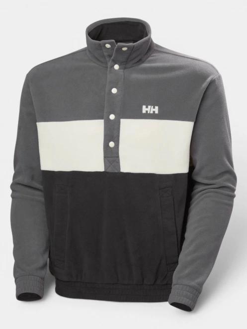 Helly Hansen Daybreaker Hugg Snap Fleece férfi polár pulóver szürke színben 6