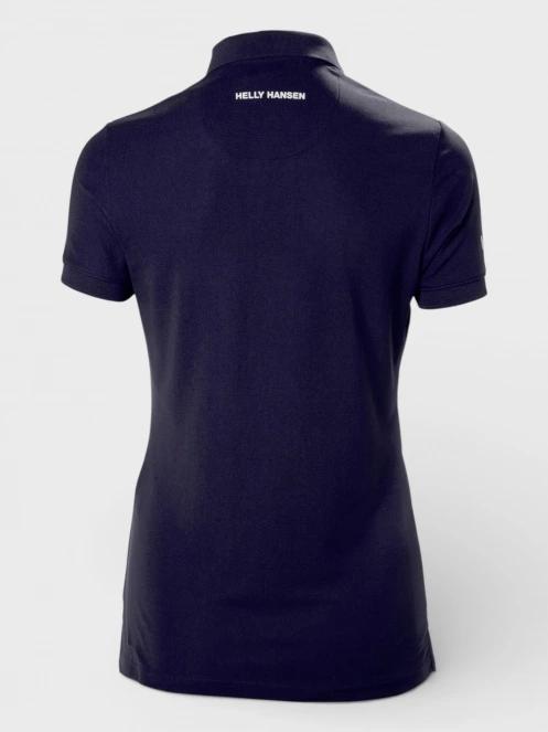 Helly Hansen W Crewline Polo női galléros póló sötétkék színben 3
