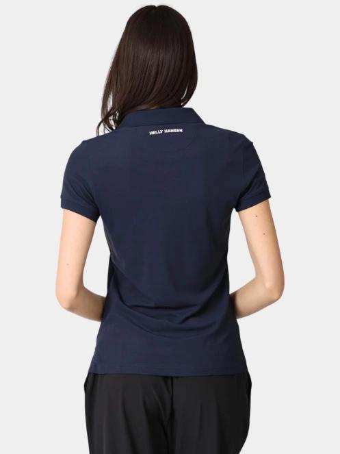 Helly Hansen W Crewline Polo női galléros póló sötétkék színben 4