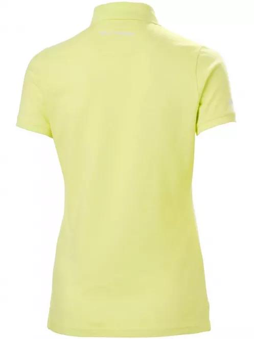 Helly Hansen W Crew Pique 2 Polo női galléros póló sárga színben 5