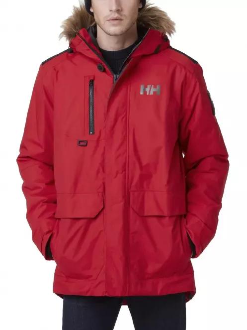 Helly Hansen Svalbard Parka férfi télikabát piros színben 2