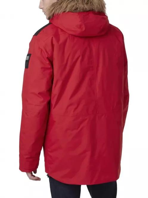 Helly Hansen Svalbard Parka férfi télikabát piros színben 3