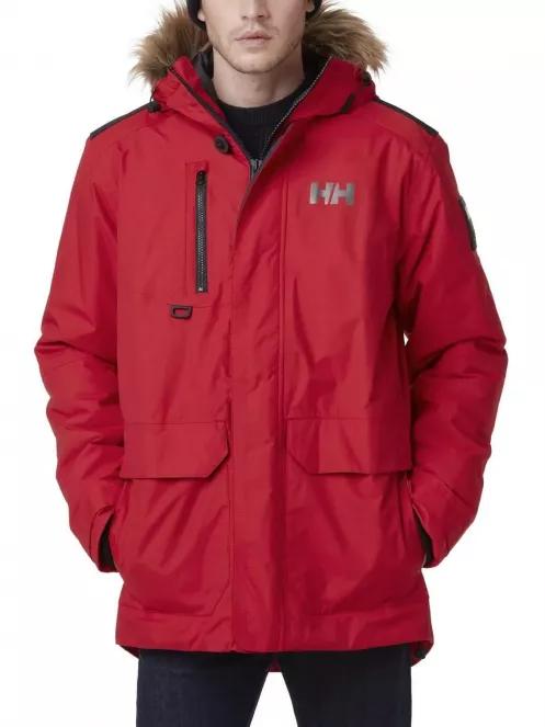 Helly Hansen Svalbard Parka férfi télikabát piros színben 2