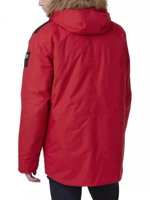Helly Hansen Svalbard Parka férfi télikabát piros színben 3