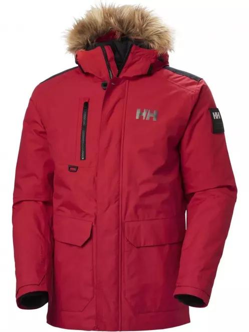 Helly Hansen Svalbard Parka férfi télikabát piros színben 6