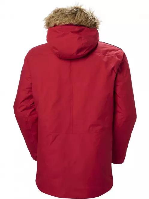 Helly Hansen Svalbard Parka férfi télikabát piros színben 7