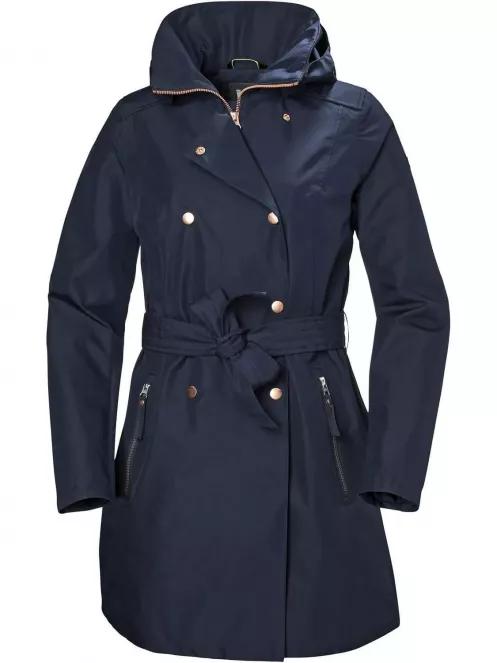 Helly Hansen W Welsey Ii Trench női utcai kabát sötétkék színben 2