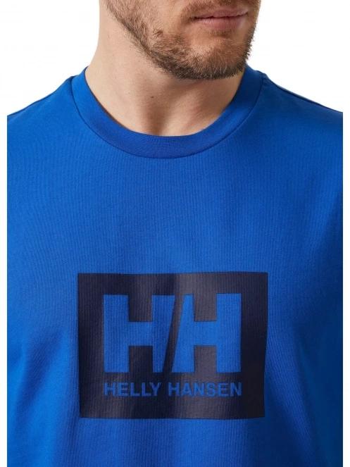 Helly Hansen Hh Box T férfi rövid ujjú póló kék színben 4