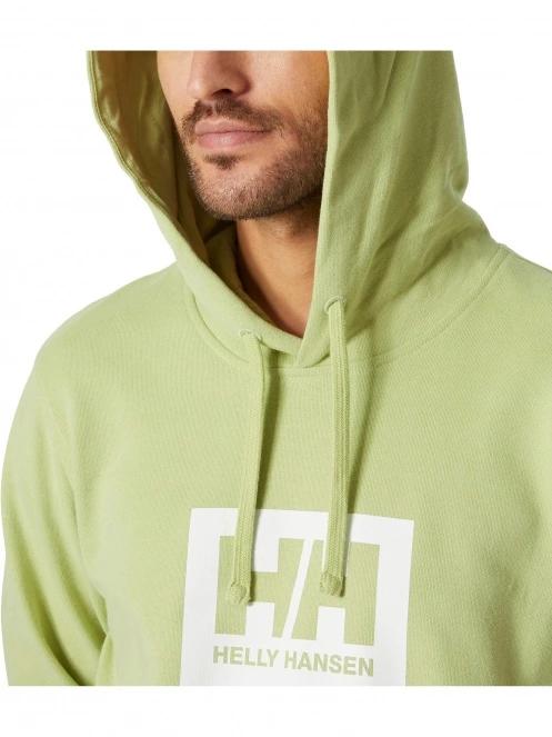 Helly Hansen Hh Box Hoodie férfi kapucnis pulóver zöld színben 4