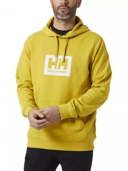 Helly Hansen Hh Box Hoodie férfi kapucnis pulóver sárga színben 2