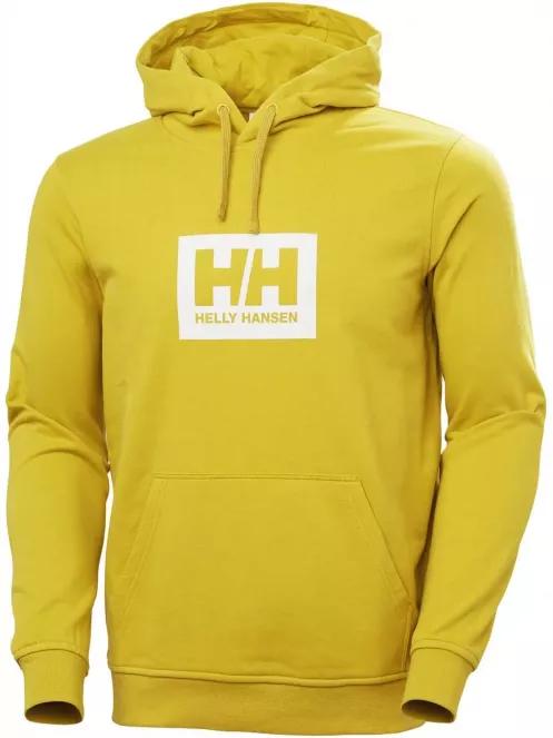 Helly Hansen Hh Box Hoodie férfi kapucnis pulóver sárga színben 5