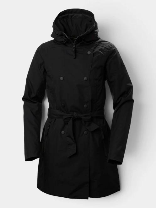 Helly Hansen W Welsey Ii Trench Insulated női esőkabát fekete színben 2