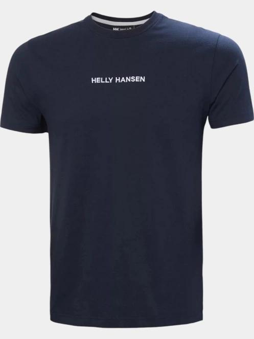 Helly Hansen Core T-Shirt férfi rövid ujjú póló sötétkék színben 5