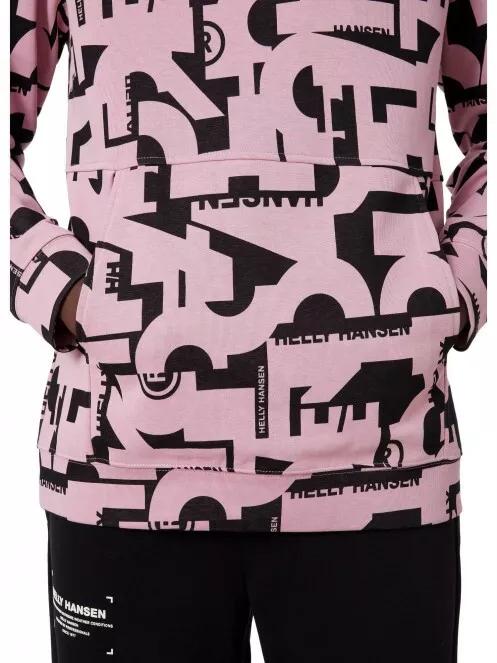 Helly Hansen Move Sweat Hoodie férfi kapucnis pulóver rózsaszín színben 4