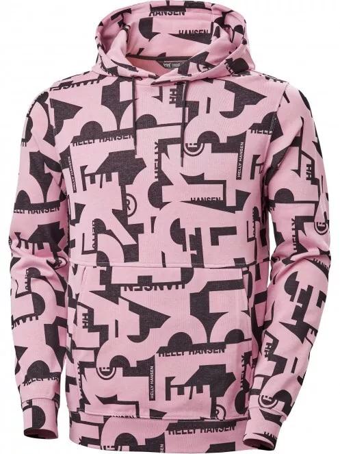Helly Hansen Move Sweat Hoodie férfi kapucnis pulóver rózsaszín színben 5