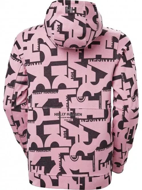 Helly Hansen Move Sweat Hoodie férfi kapucnis pulóver rózsaszín színben 6