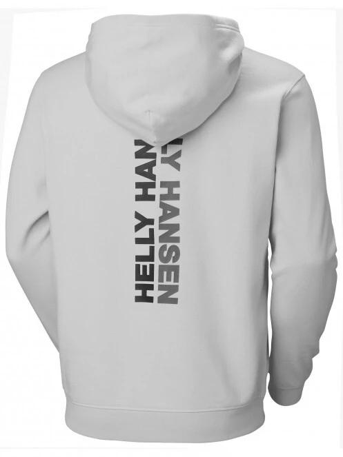 Helly Hansen Core Graphic Sweat Hoodie férfi kapucnis pulóver szürke színben 7