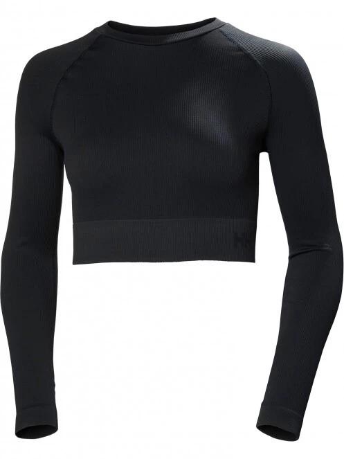 W Allure Seamless Crop Ls Top