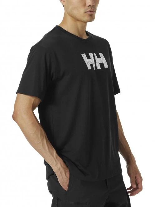 Helly Hansen Fast T-Shirt férfi rövid ujjú póló fekete színben 2