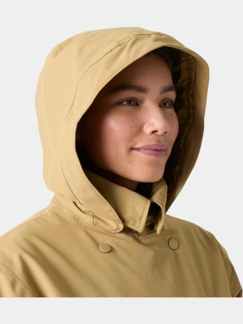 Helly Hansen W Avenue Ins Long Trench Coat női ballonkabát barna színben 4