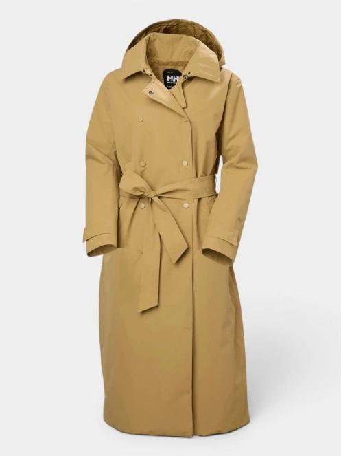 Helly Hansen W Avenue Ins Long Trench Coat női ballonkabát barna színben 9