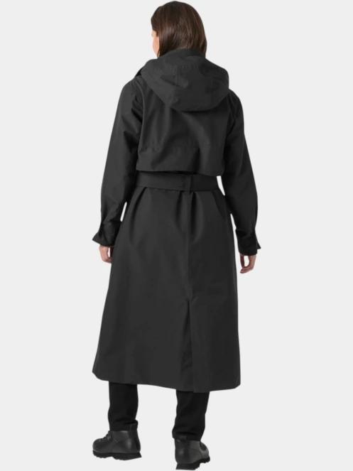 Helly Hansen W Avenue Ins Long Trench Coat női ballonkabát fekete színben 3